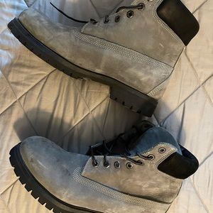 Grey Timberland Boots